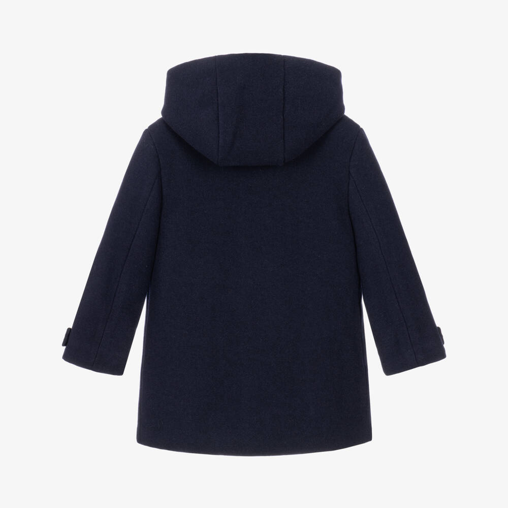 Mayoral-Boys Navy Blue Padded Duffle Coat | Childrensalon