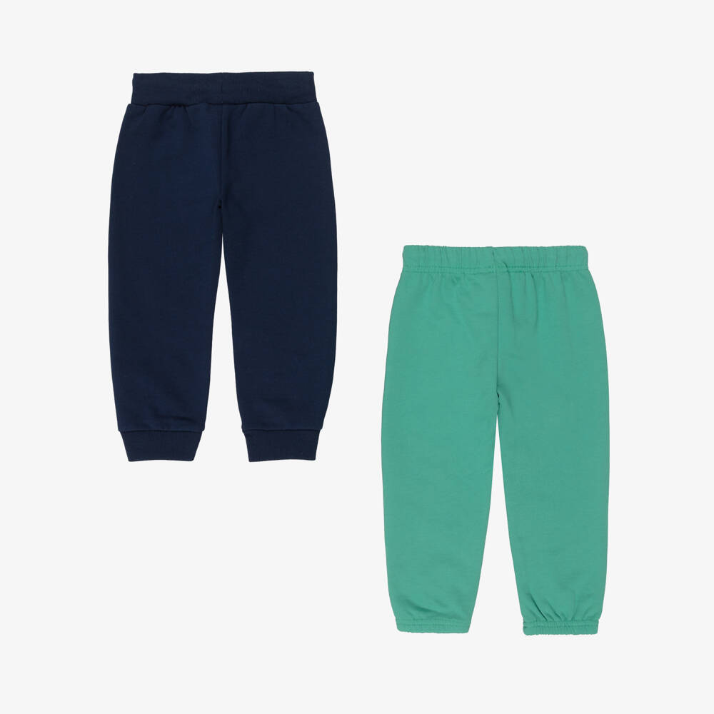 Mayoral-Boys Navy & Green Hooded Tracksuit Set | Childrensalon
