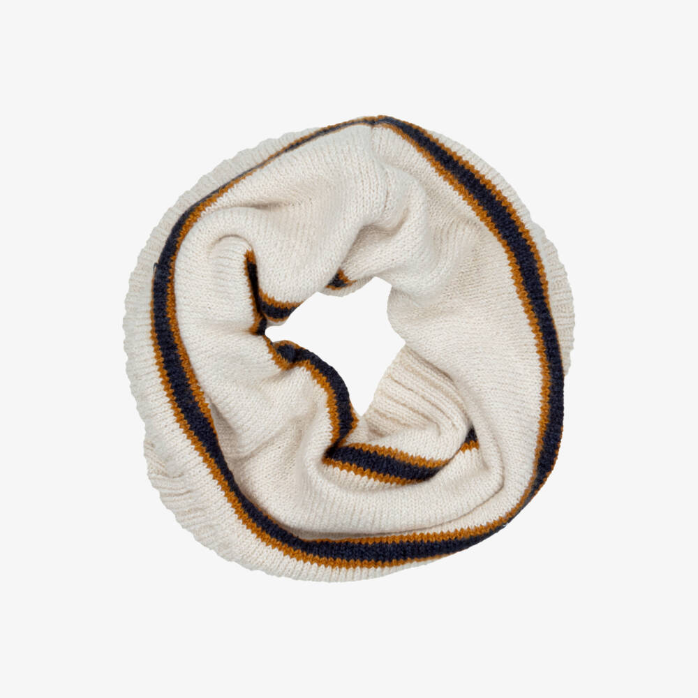 Mayoral-Boys Oatmeal Beige Beanie Hat & Snood Set | Childrensalon