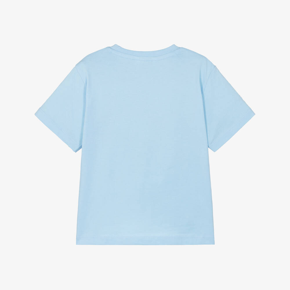 Mayoral-Boys Pale Blue Cotton Sea Life T-Shirt | Childrensalon