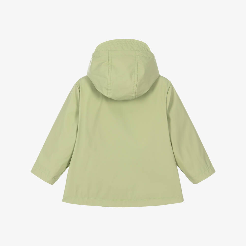 Mayoral-Boys Pale Green Hooded Raincoat | Childrensalon