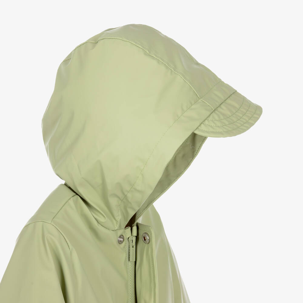 Mayoral-Boys Pale Green Hooded Raincoat | Childrensalon