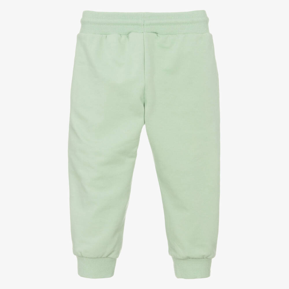 Mayoral-Boys Pale Green Jersey Joggers | Childrensalon