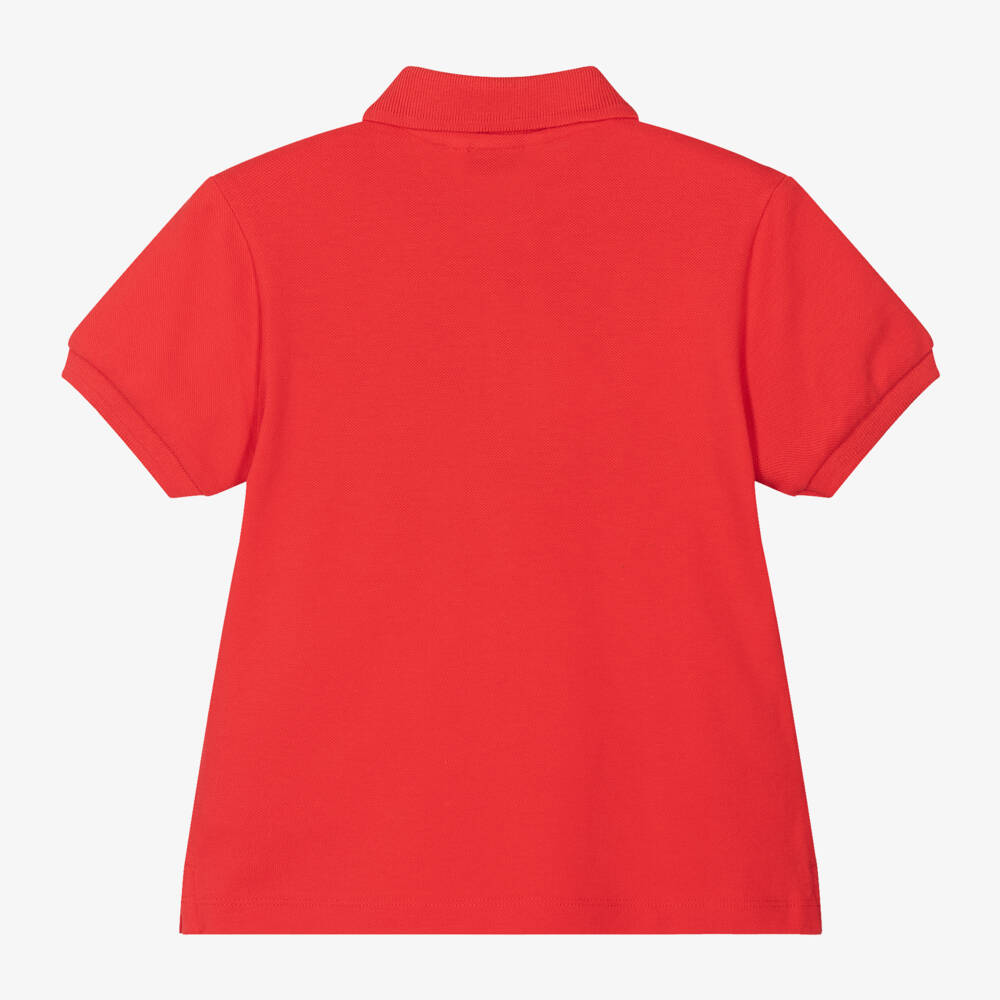 Vintage Red Cotton Polo Shirt by Ralph Lauren | SMALL main image 0