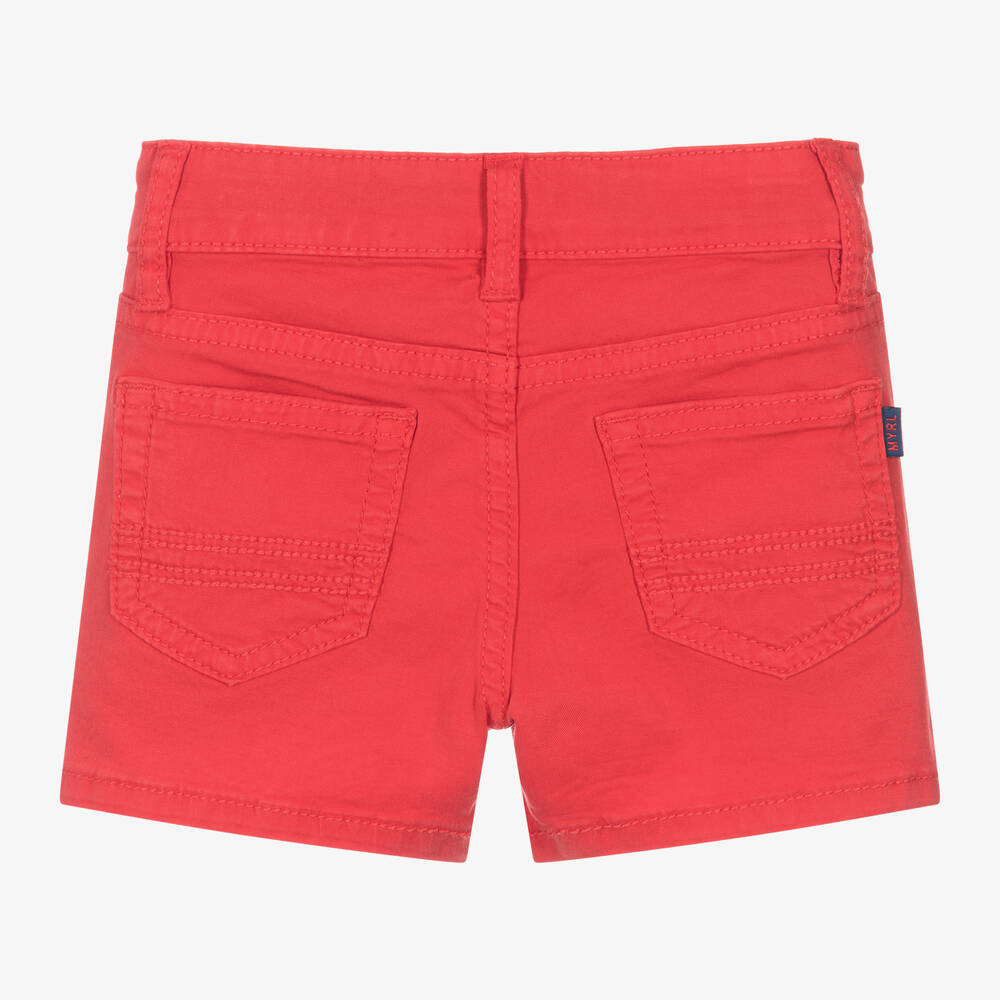 Mayoral-Boys Red Cotton Shorts | Childrensalon