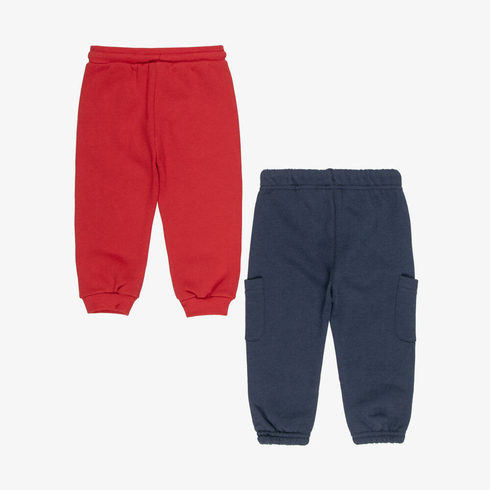 Mayoral-Boys Red & Navy Blue Tiger Print Tracksuit Set | Childrensalon