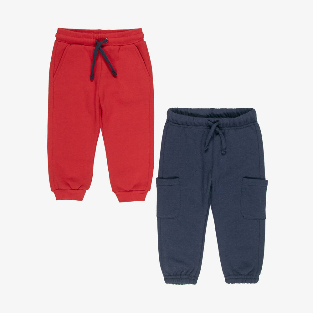 Mayoral-Boys Red & Navy Blue Tiger Print Tracksuit Set | Childrensalon