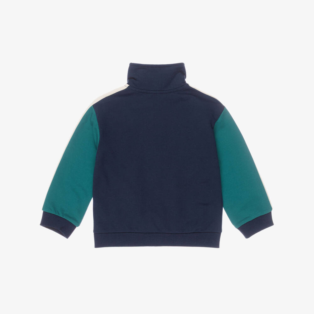 Mayoral-Boys Teal Green & Navy Blue Tracksuit Set | Childrensalon