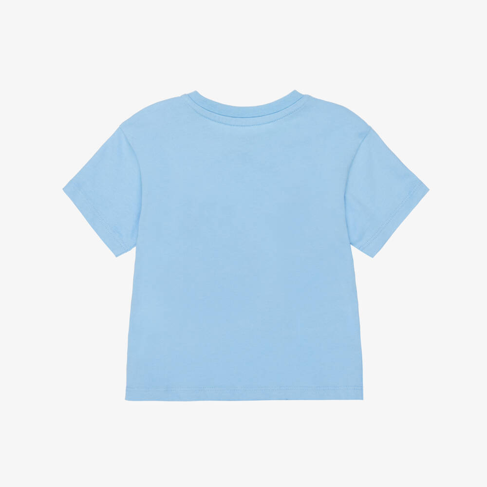 Mayoral-Boys White & Blue Cotton T-Shirts (2 Pack) | Childrensalon