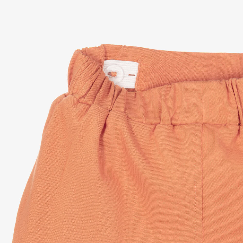 Mayoral-Boys White & Orange Cotton Shorts Set with Chameleon Print | Childrensalon