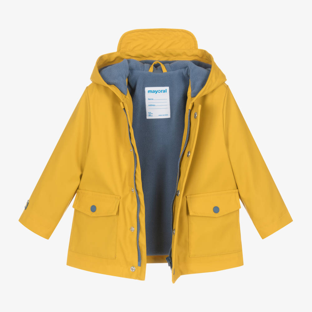 Parka Coat Boys Yellow Coat Yellow Boys Mayoral Coat Mayoral Baby