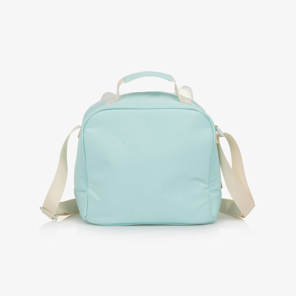 Mayoral Newborn-Girls Aqua Green Lunch Bag with Bunny Motif (22cm) | Childrensalon