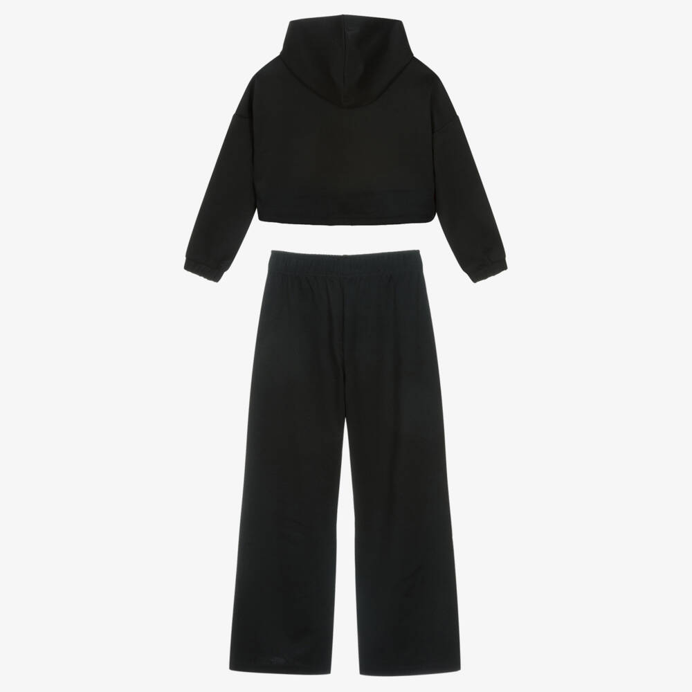 Mayoral-Girls Black Positive Slogan Tracksuit | Childrensalon