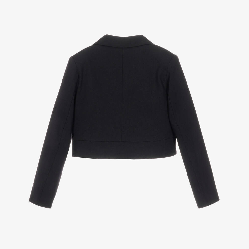 Mayoral-Girls Black Short Blazer | Childrensalon