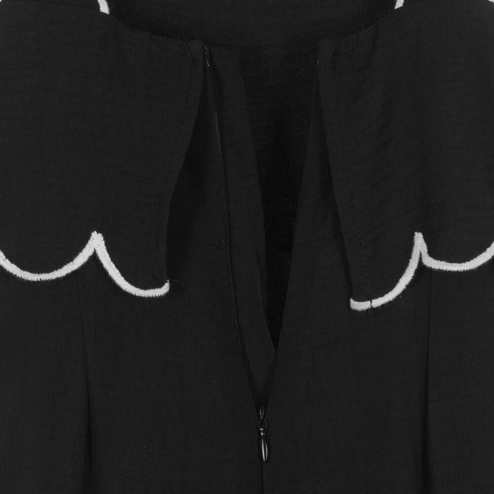 Mayoral-Girls Black Textured Jumpsuit | Childrensalon