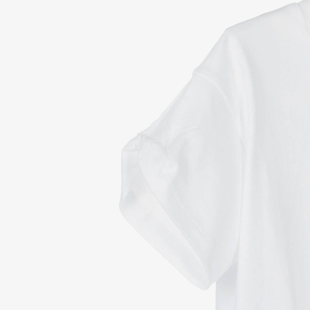 Mayoral-Girls Blue Cotton Jersey Flared Leggings Set | Childrensalon