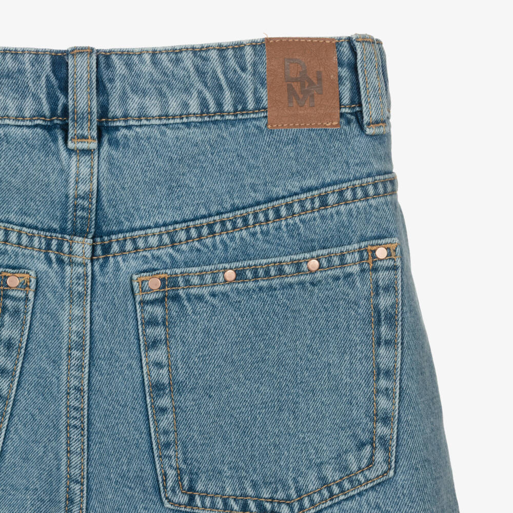 Mayoral-شورت دنيم بخصر عالٍ لون أزرق للبنات | Childrensalon