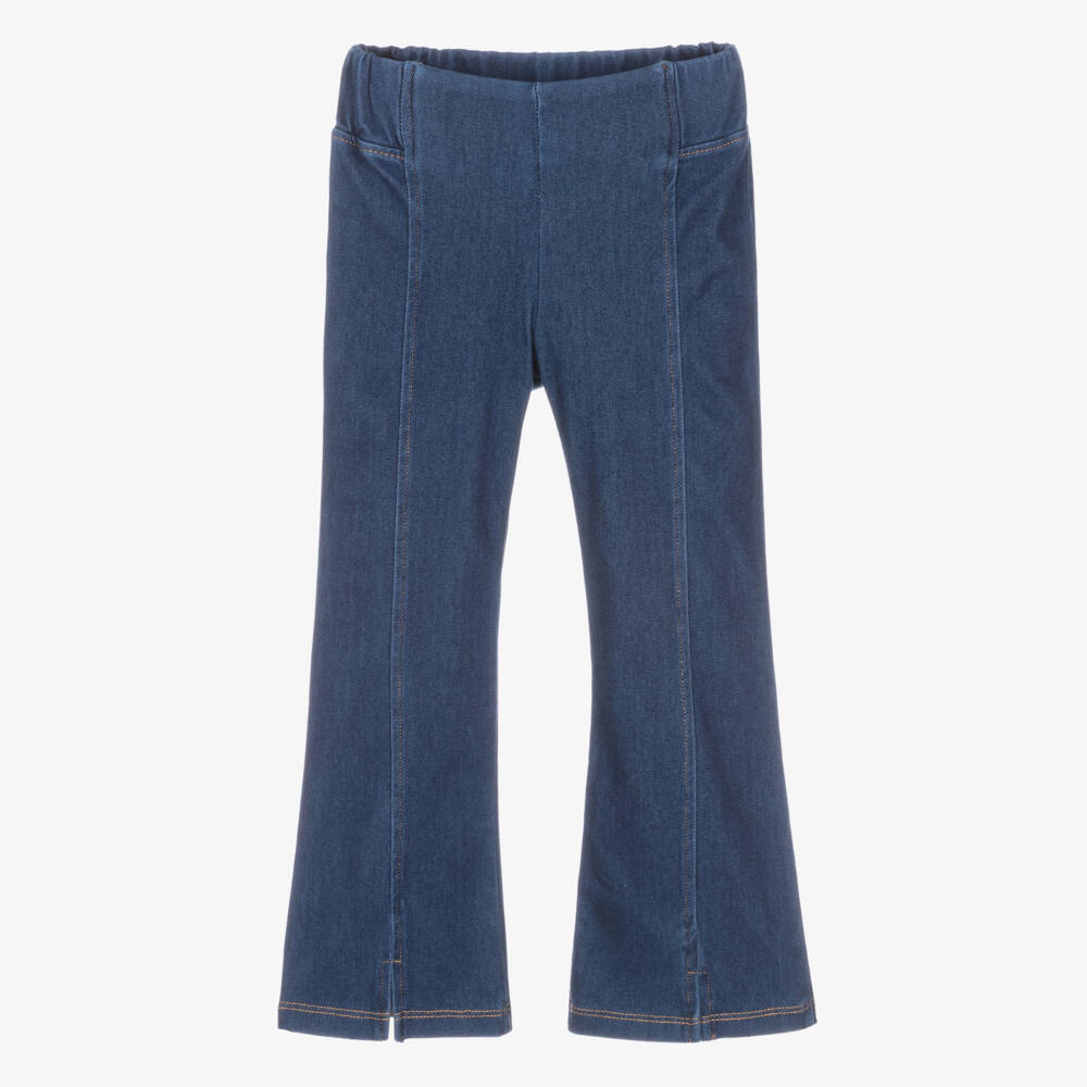 Mayoral-Girls Blue Flared Jeggings | Childrensalon