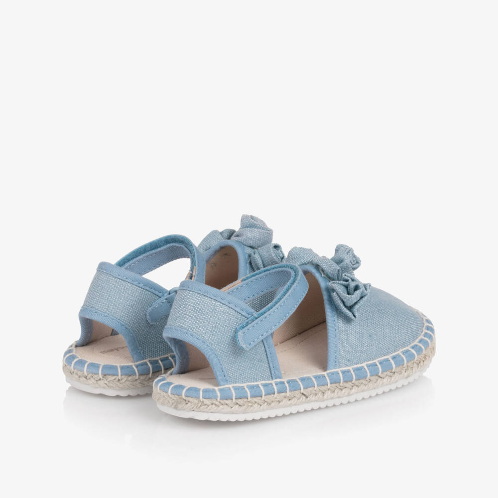 Mayoral-Girls Blue Glitter Sparkle Espadrilles | Childrensalon