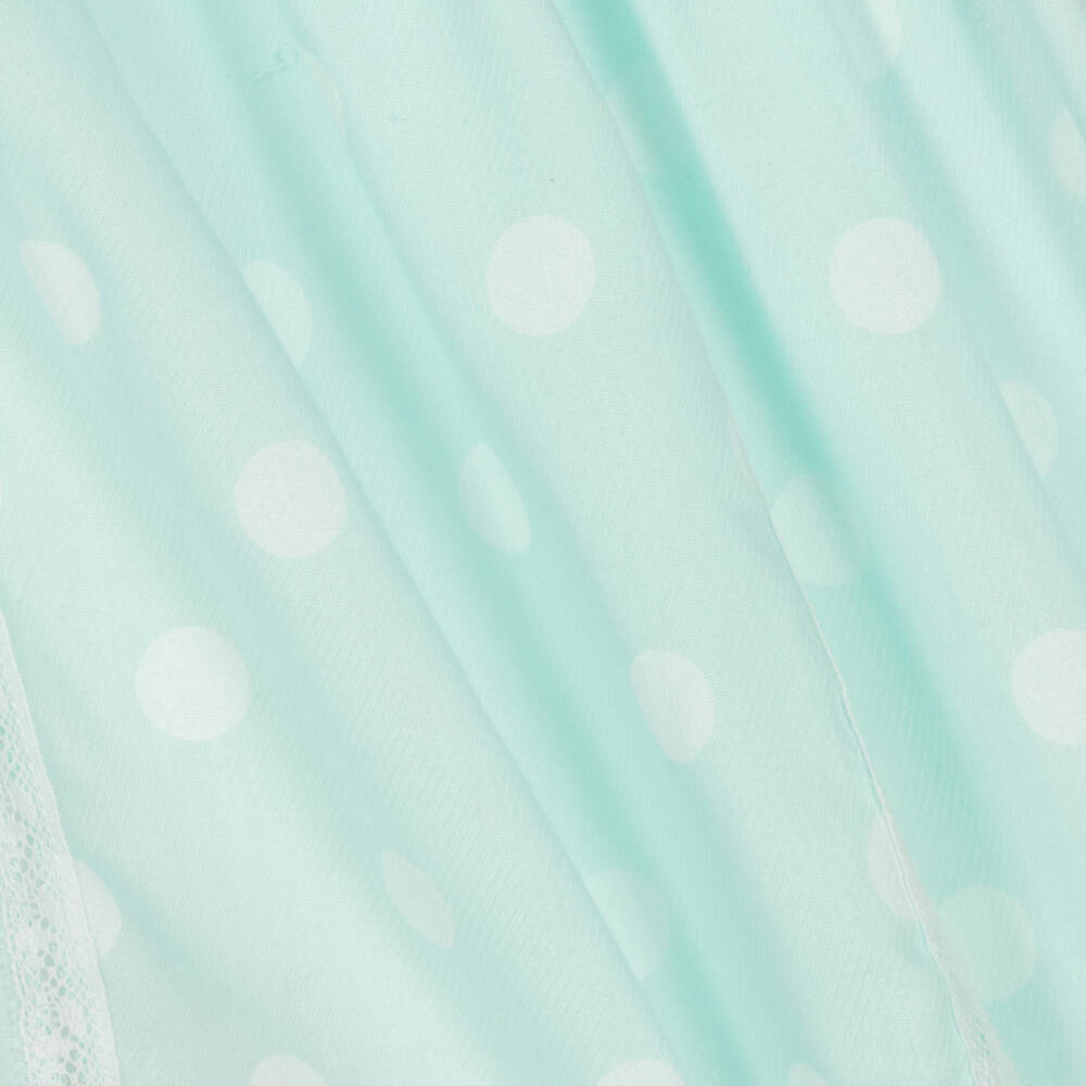 Mayoral-Girls Blue & White Polka Dot Dress | Childrensalon