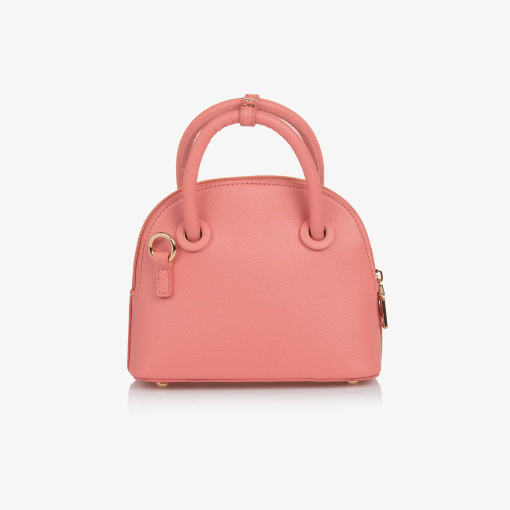 Mayoral-Girls Coral Pink Compact Handbag (18cm) | Childrensalon