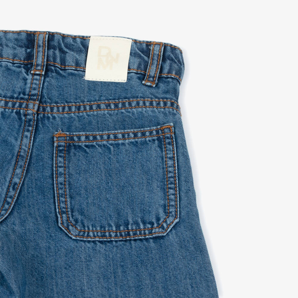 Mayoral-Girls Dark Blue Wide Leg Jeans | Childrensalon