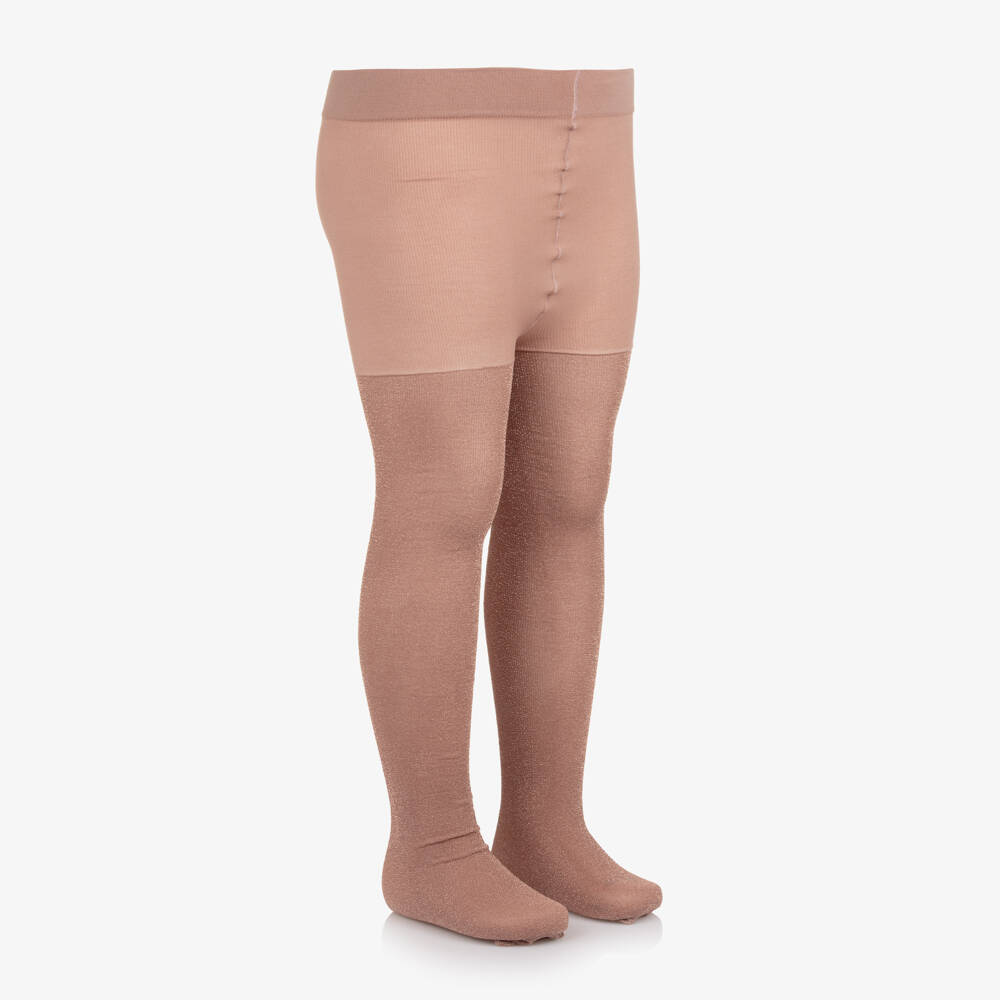 Mayoral-Колготки розовые с люрексом для девочек | Childrensalon