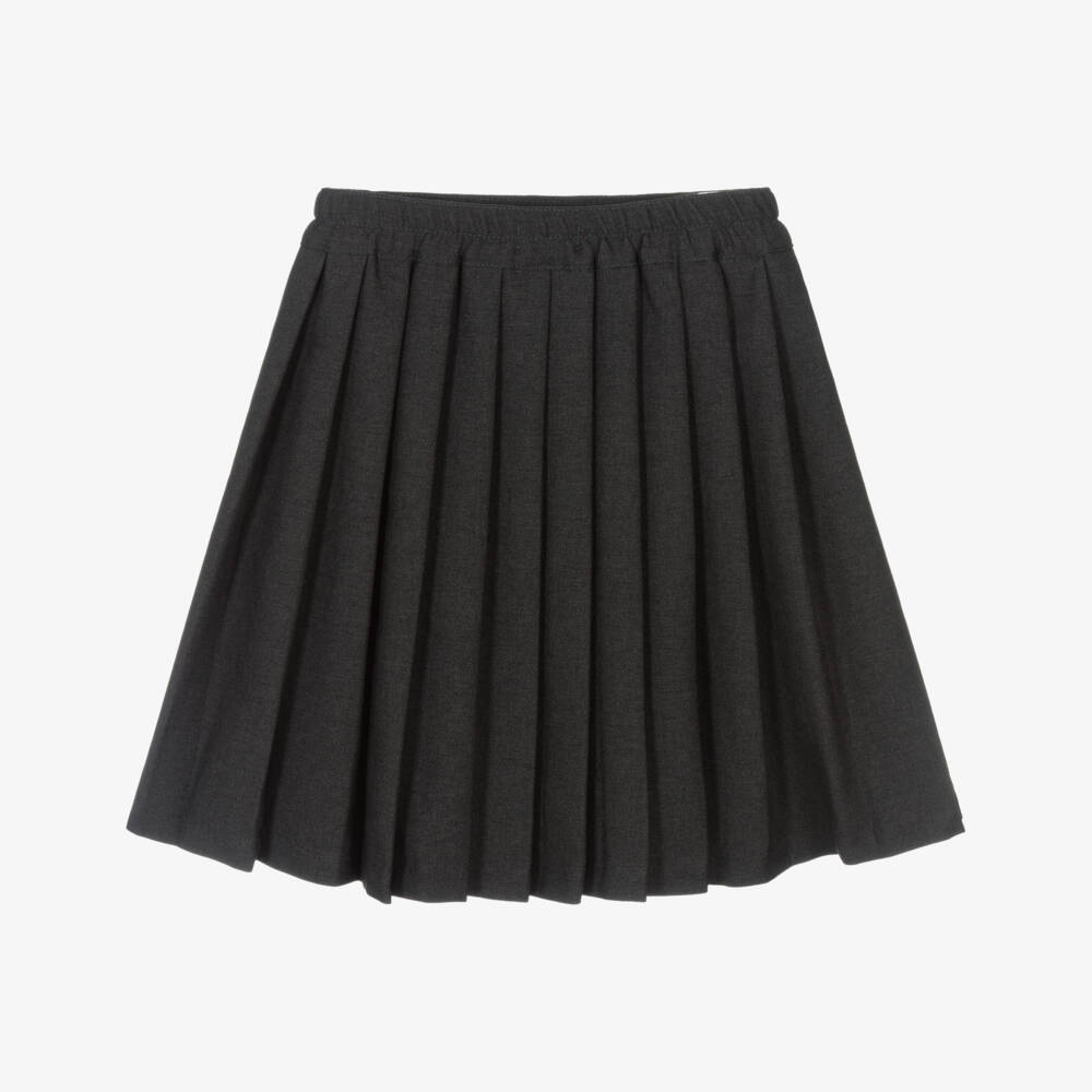Mayoral-Girls Dark Grey Pleated Skirt | Childrensalon