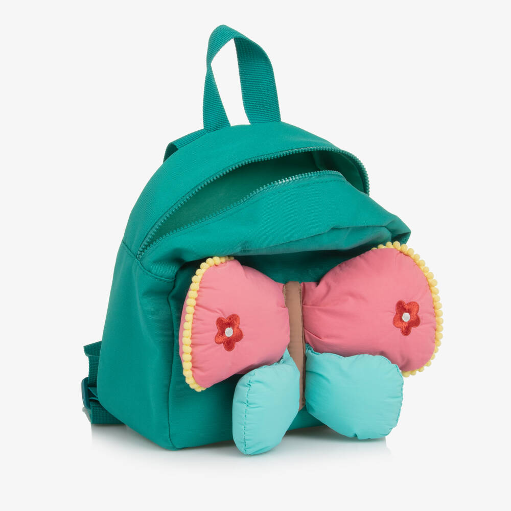 Mayoral-Girls Emerald Green Butterfly Backpack (22cm) | Childrensalon