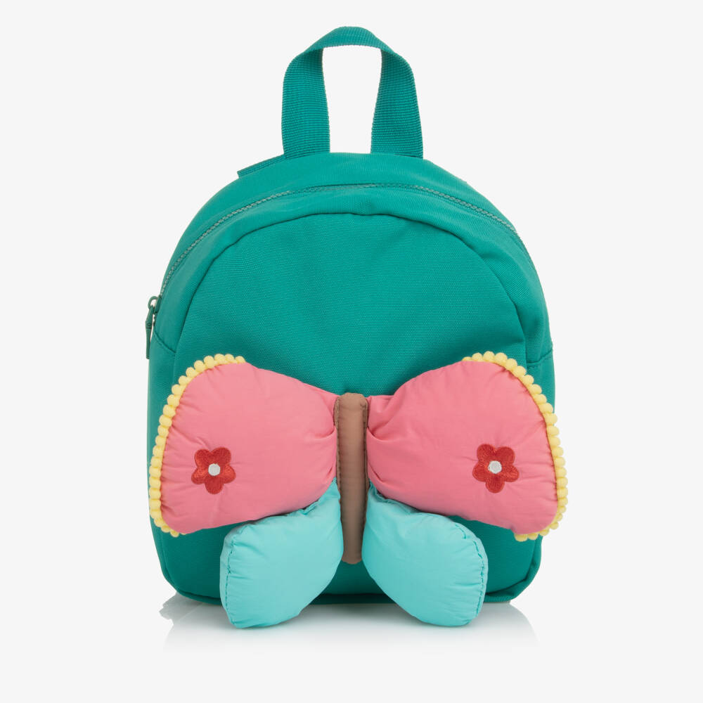 Mayoral-Girls Emerald Green Butterfly Backpack (22cm) | Childrensalon