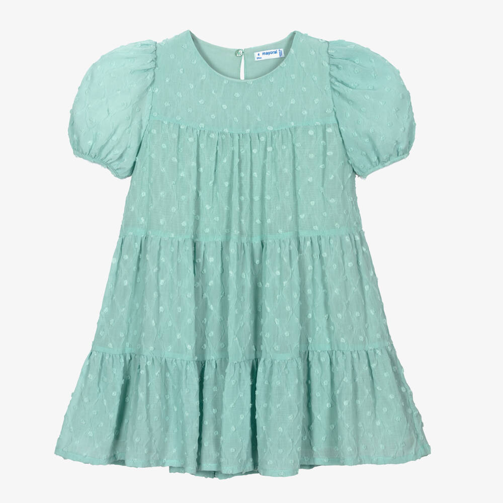jade green velvet dress Mini Tiara Dress in Green Velvet 3T main image 1