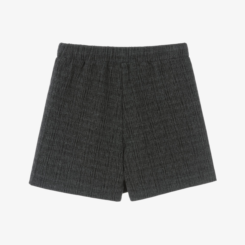 Mayoral-Girls Grey Skort with Diamanté Bows | Childrensalon