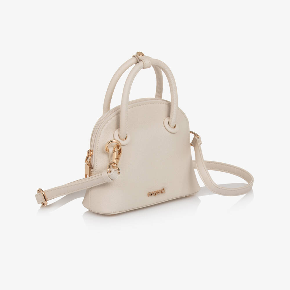 Mayoral-Girls Ivory Compact Handbag (18cm) | Childrensalon