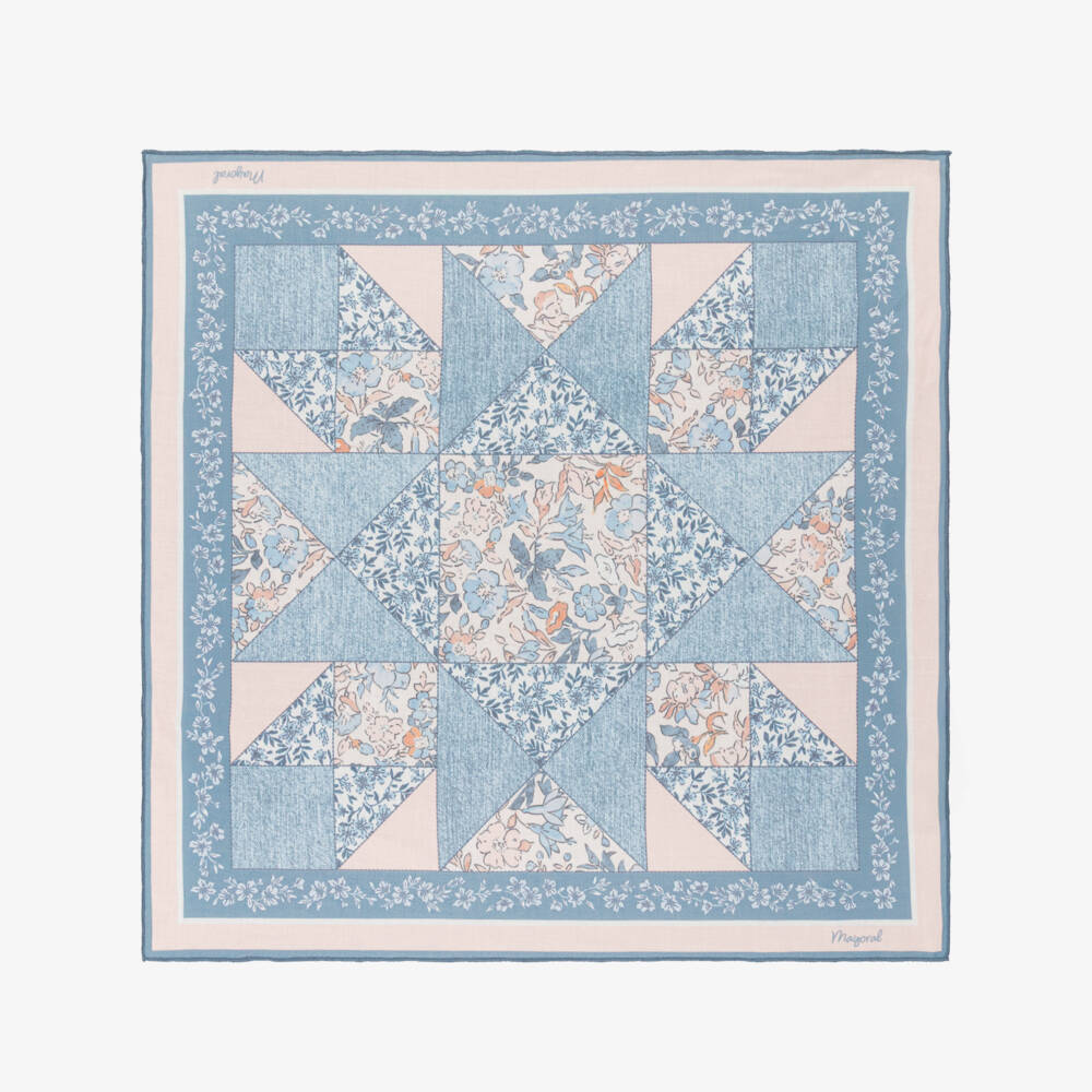 Mayoral-Girls Ivory Cotton T-Shirt with Bandana | Childrensalon