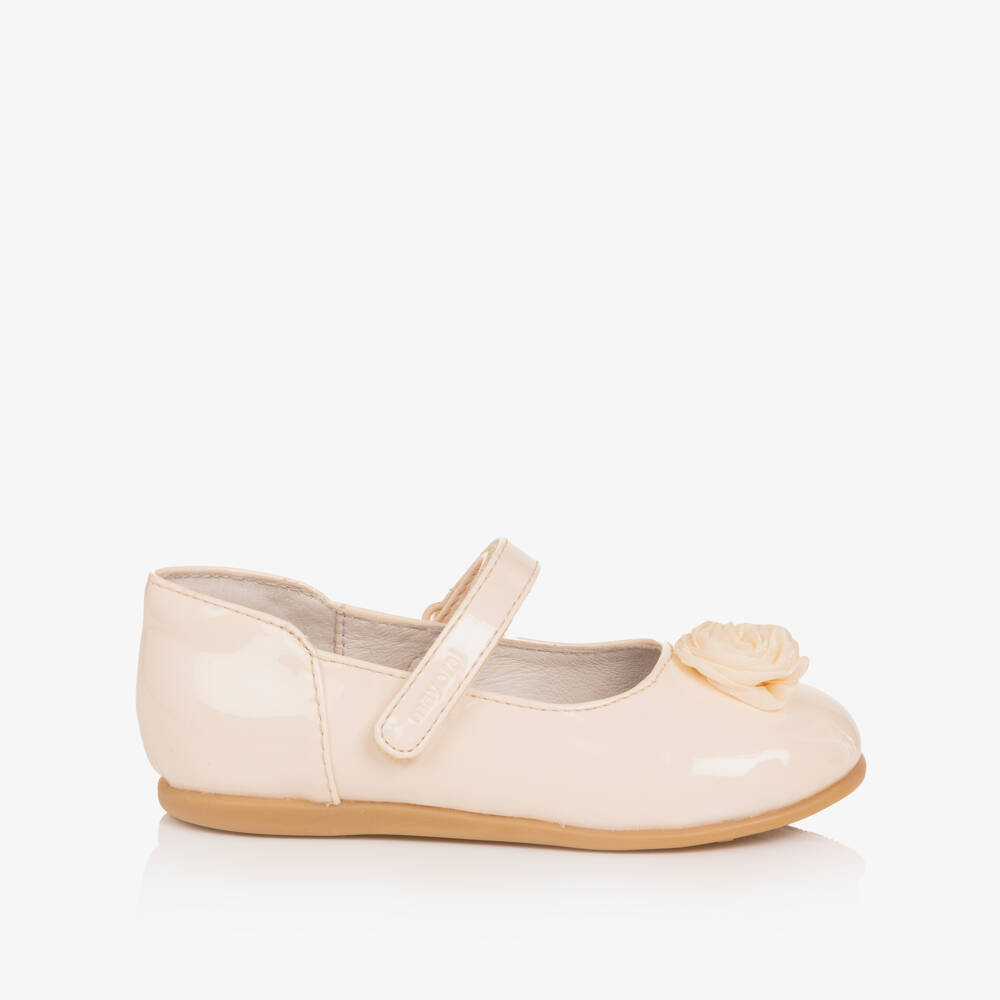 Mayoral-حذاء جلد صناعي لون عاجي للبنات | Childrensalon