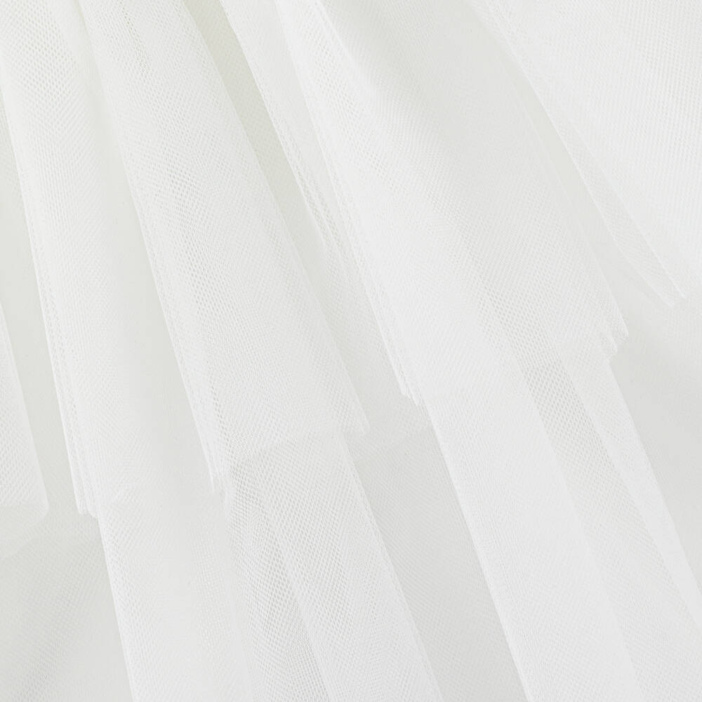 Mayoral-Girls Ivory Tulle & Sequin Dress | Childrensalon