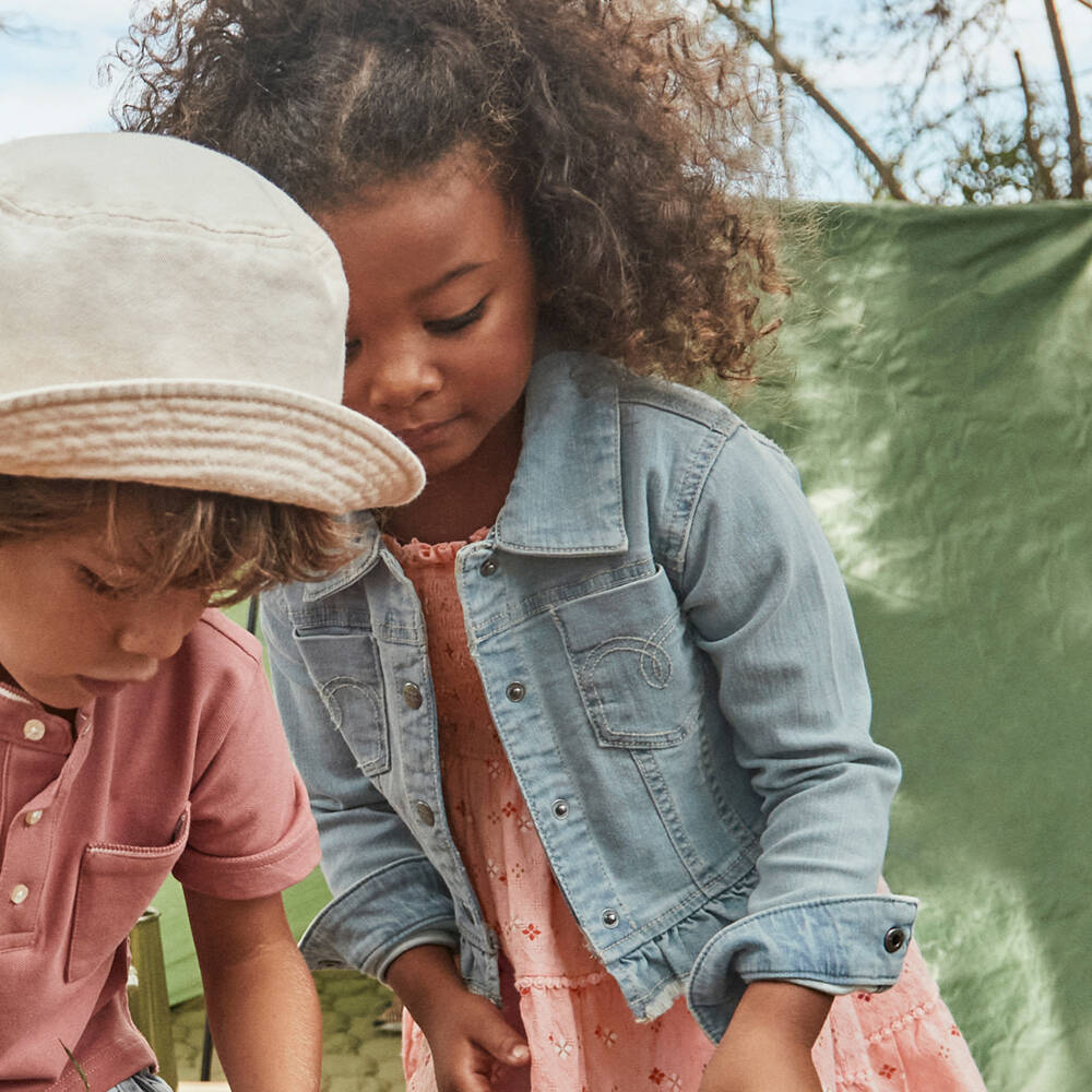 Mayoral Girls Denim Pants With Belt main image 1