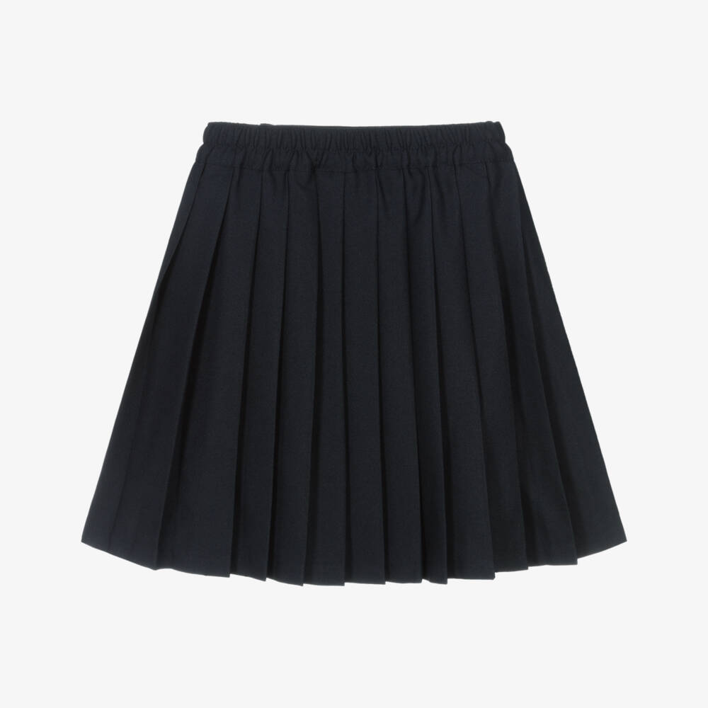 Mayoral-Girls Navy Blue Pleated Skirt | Childrensalon