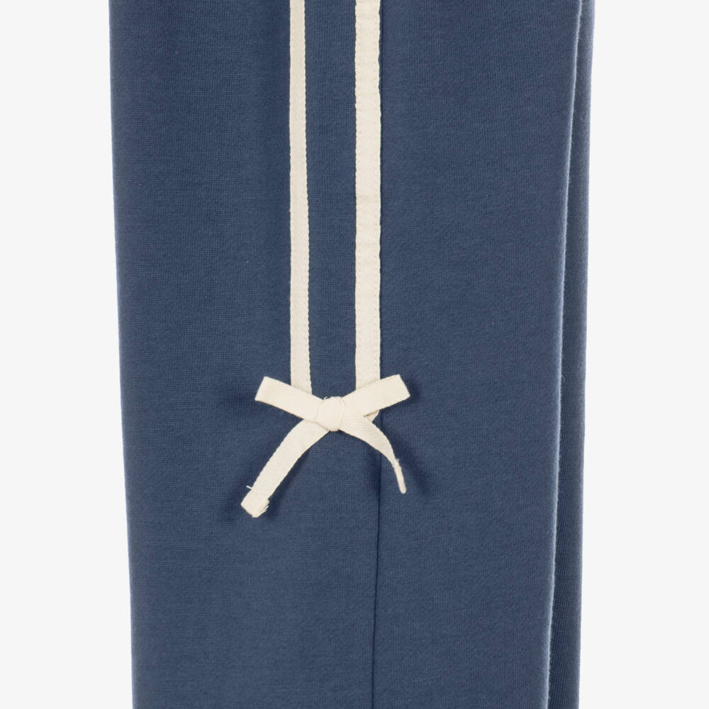 Mayoral-Girls Navy Blue Tracksuit with Bows | Childrensalon