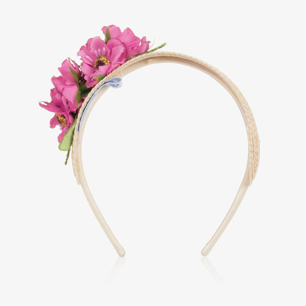 Mayoral-Girls Orchid Pink Flower Hairband | Childrensalon