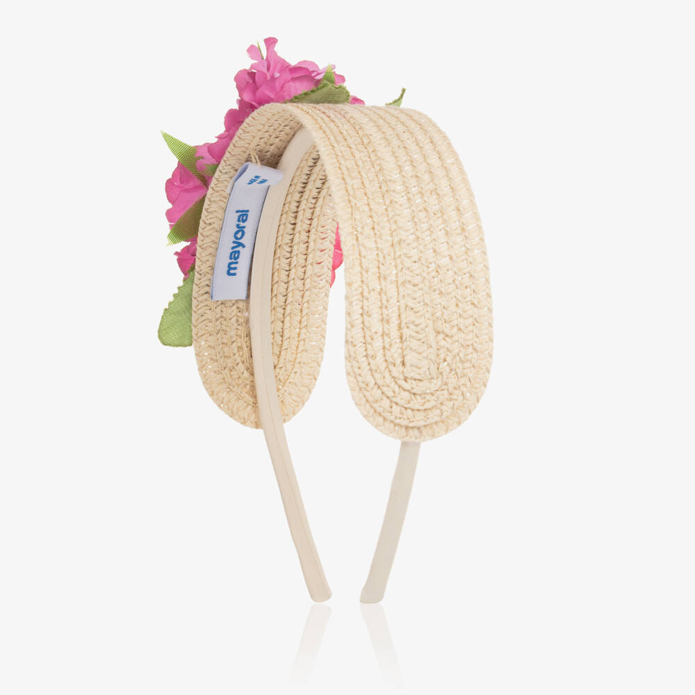 Mayoral-Girls Orchid Pink Flower Hairband | Childrensalon