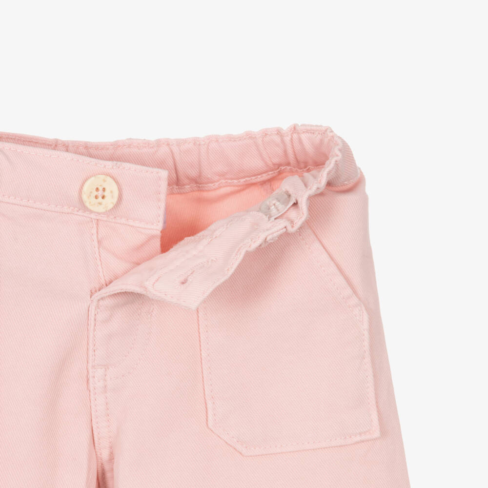 Mayoral-جينز دنيم بأطراف مهترئة لون زهري فاتح للبنات | Childrensalon