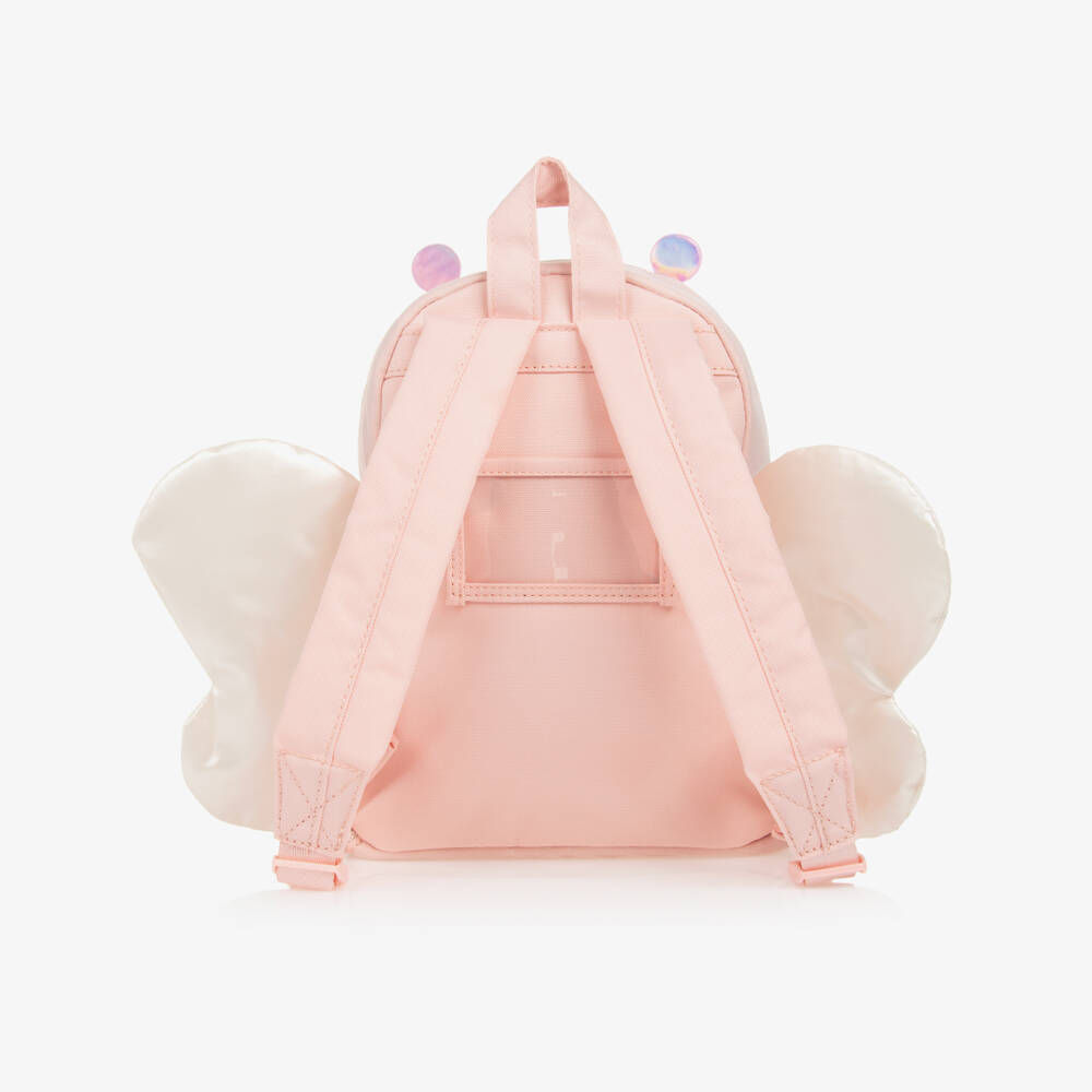 Mayoral-Girls Pink Butterfly Backpack (26cm) | Childrensalon