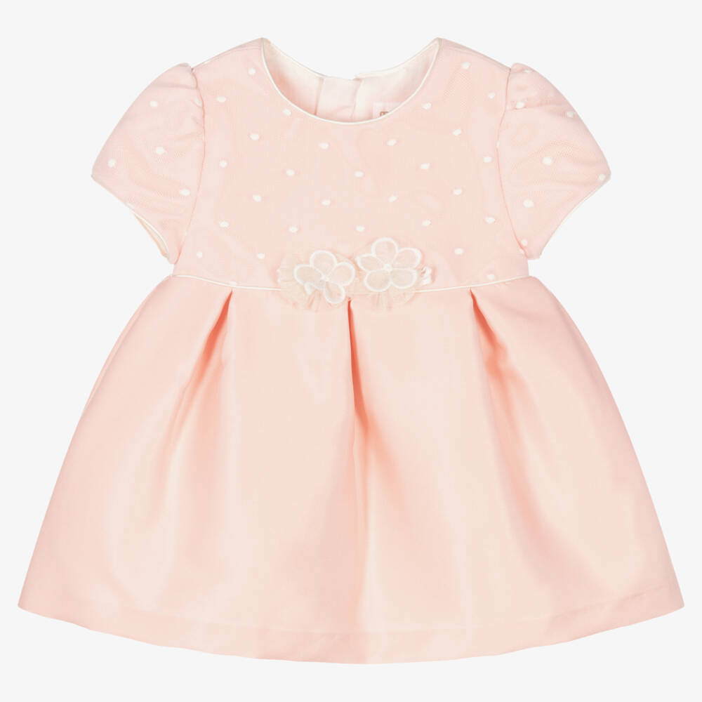 Mayoral Newborn - Girls Pink Ceremony Dress | Childrensalon