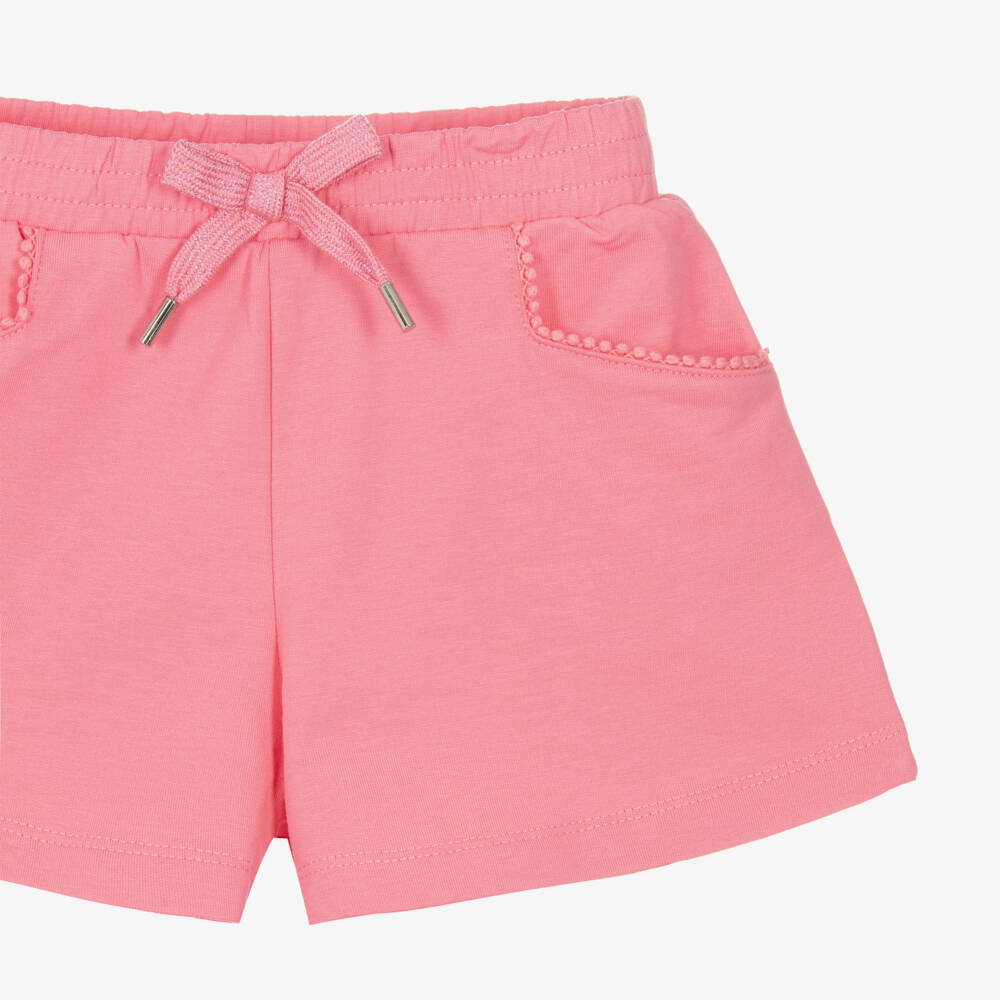 Mayoral-شورت قطن جيرسي لون زهري للبنات | Childrensalon