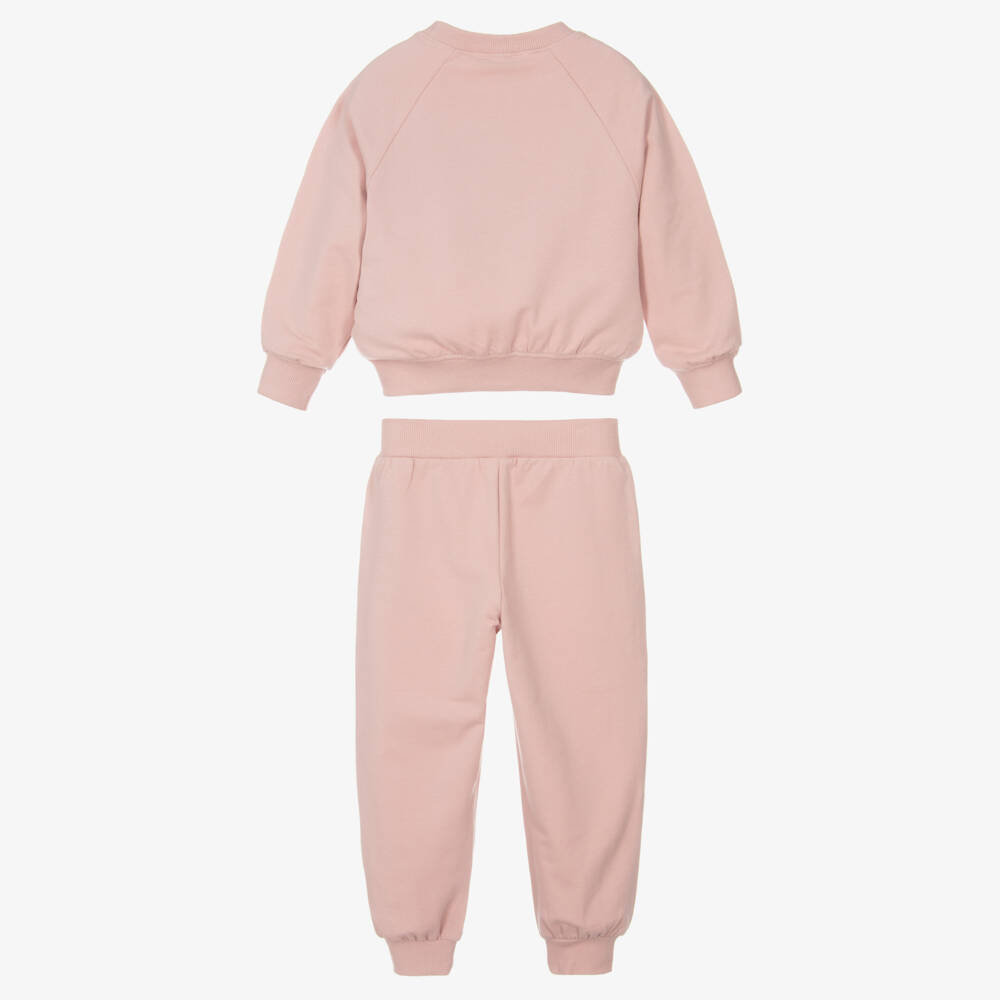 Mayoral-Girls Pink Cotton Strawberry Tracksuit | Childrensalon