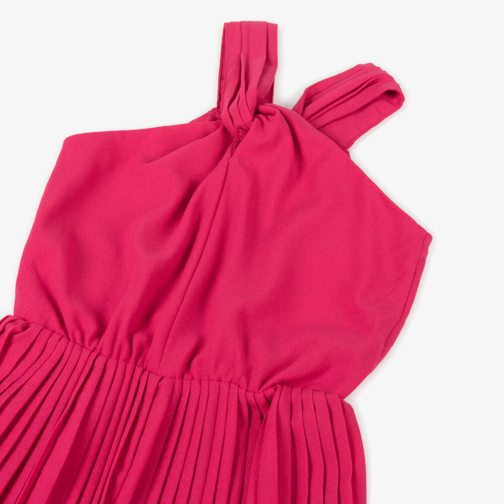 Mayoral-Girls Pink Crêpe Halter Playsuit | Childrensalon