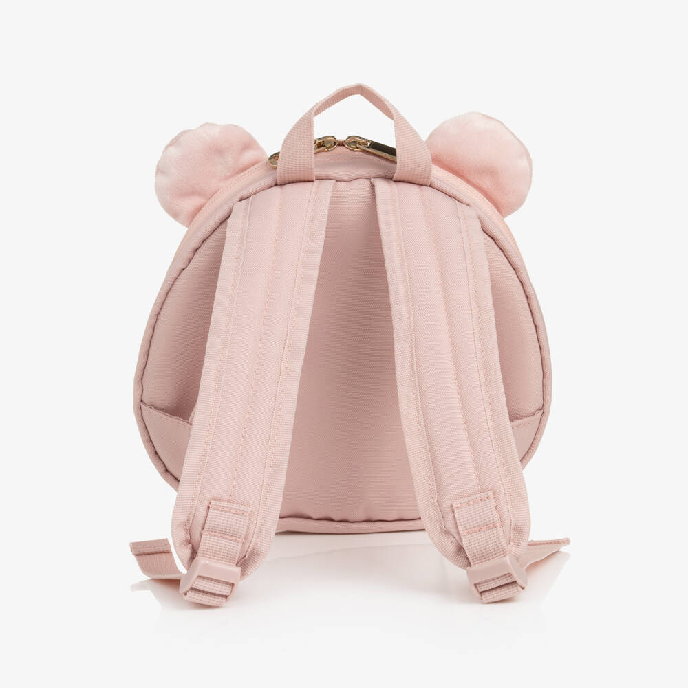 Mayoral-Girls Pink Dome-Shaped Cat Backpack (23cm) | Childrensalon