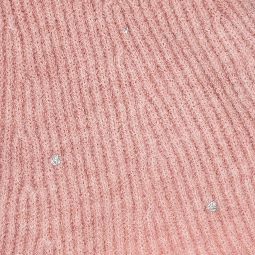 Mayoral-Girls Pink Knitted Skirt with Sparkles | Childrensalon