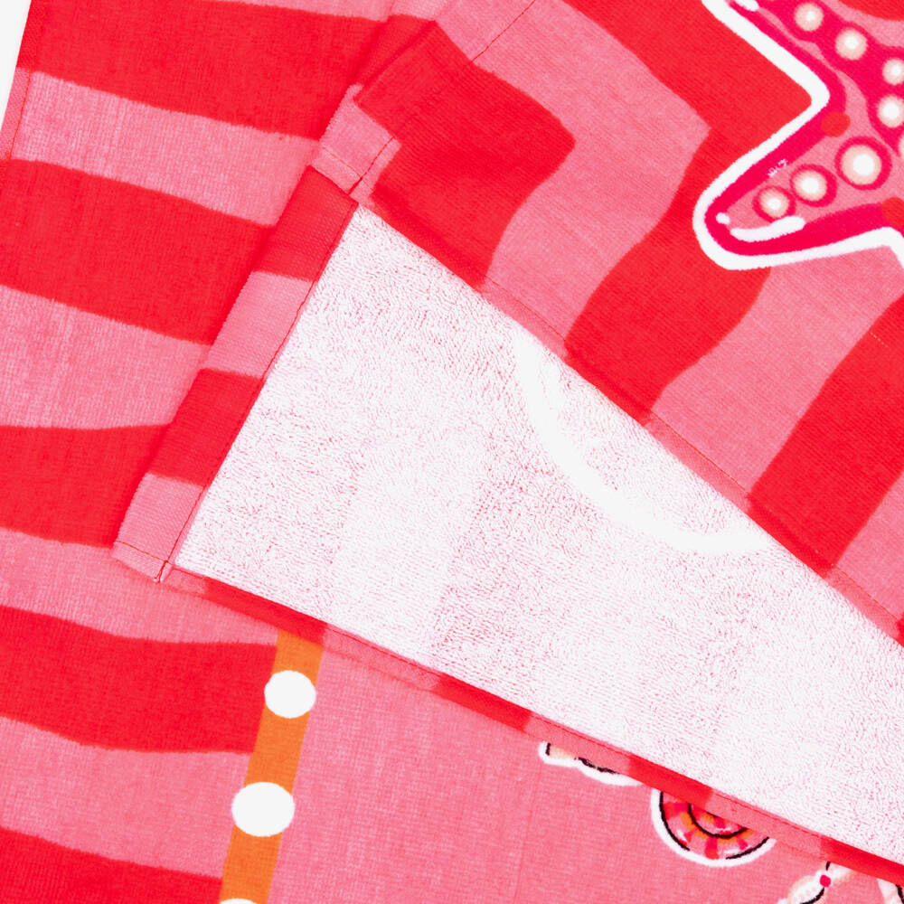 Mayoral-Girls Pink Mermaid Cotton Towel (150cm) | Childrensalon